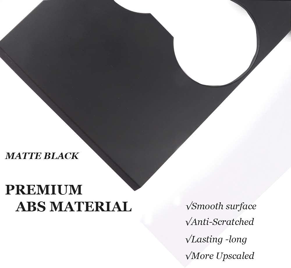 Tesla Model 3, Y Matte Black ABS Center Console Cover Kit, 2017-2020