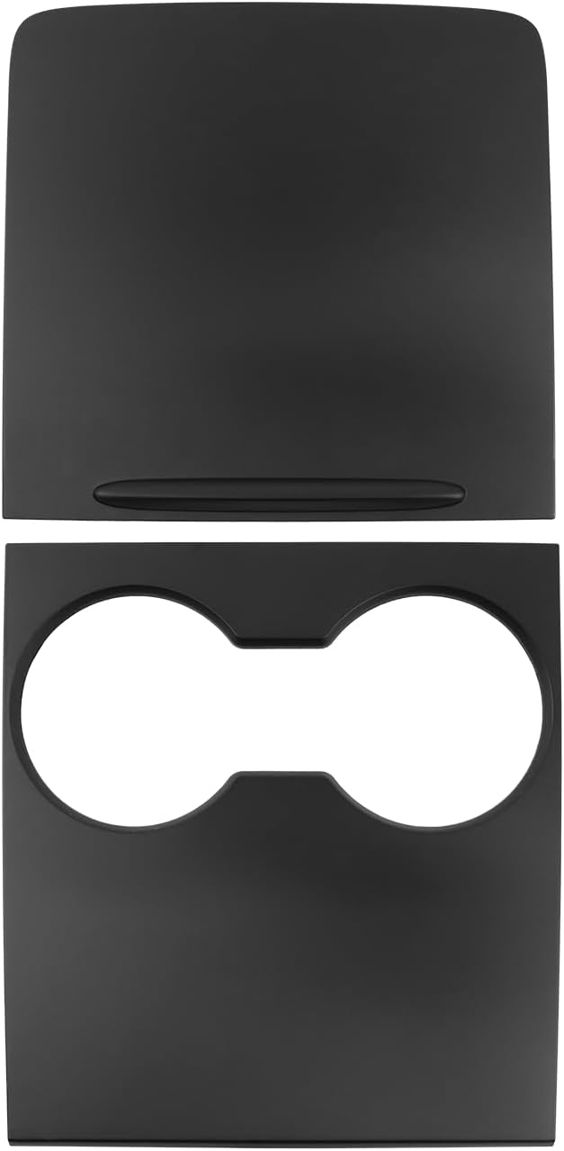 Tesla Model 3, Y Center Console Hard Cover Wrap Kit, ABS Material, Hard Cover, Matte Black, 2021-2023