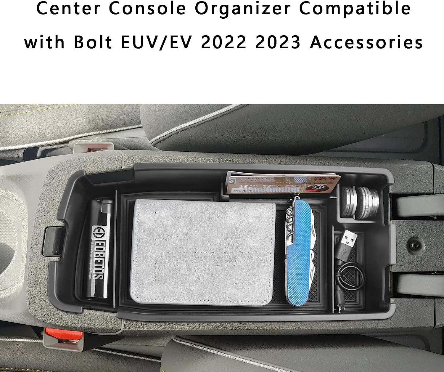 Chevy Bolt EUV Center Console Armrest Storage Tray, 2022-2023