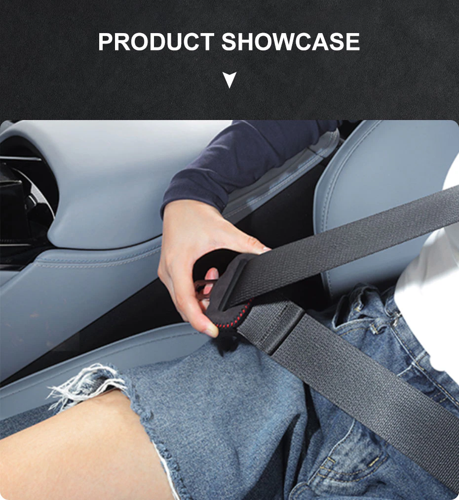 Chevy Bolt EV, EUV Seat Belt Buckle Cover Anti-Scratch Protector, Suede Leather