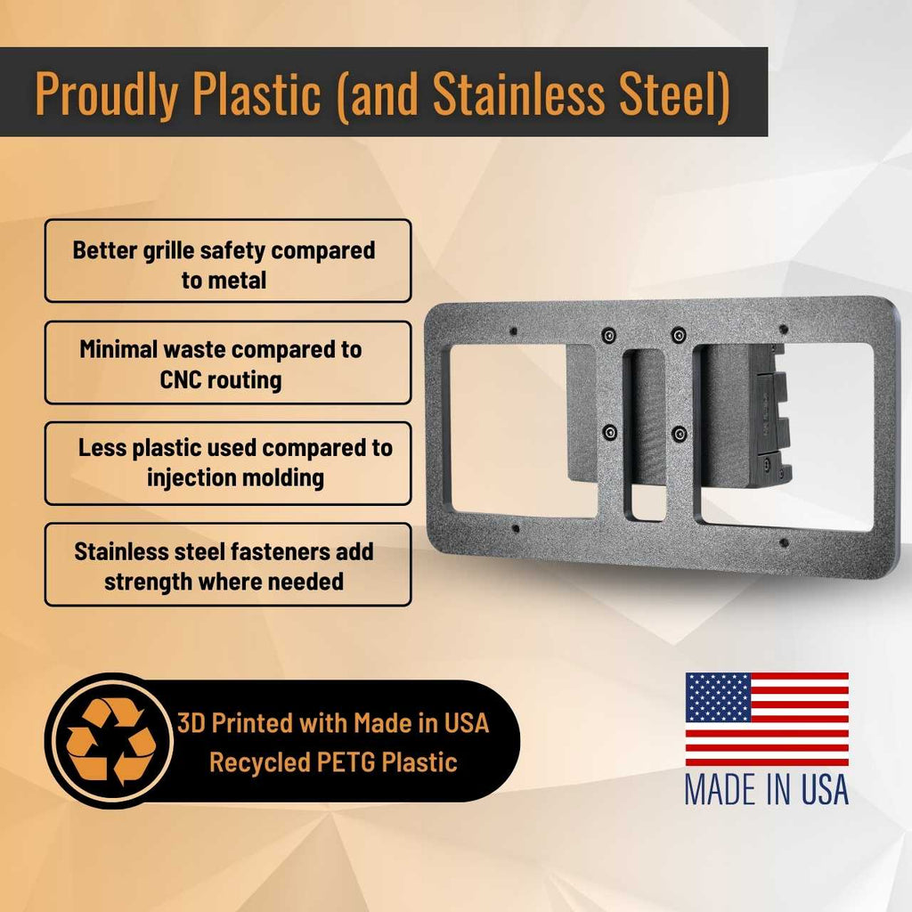 Tesla Cybertruck SNAPPLATE Front License Plate Mount, Removable, 2023-2025