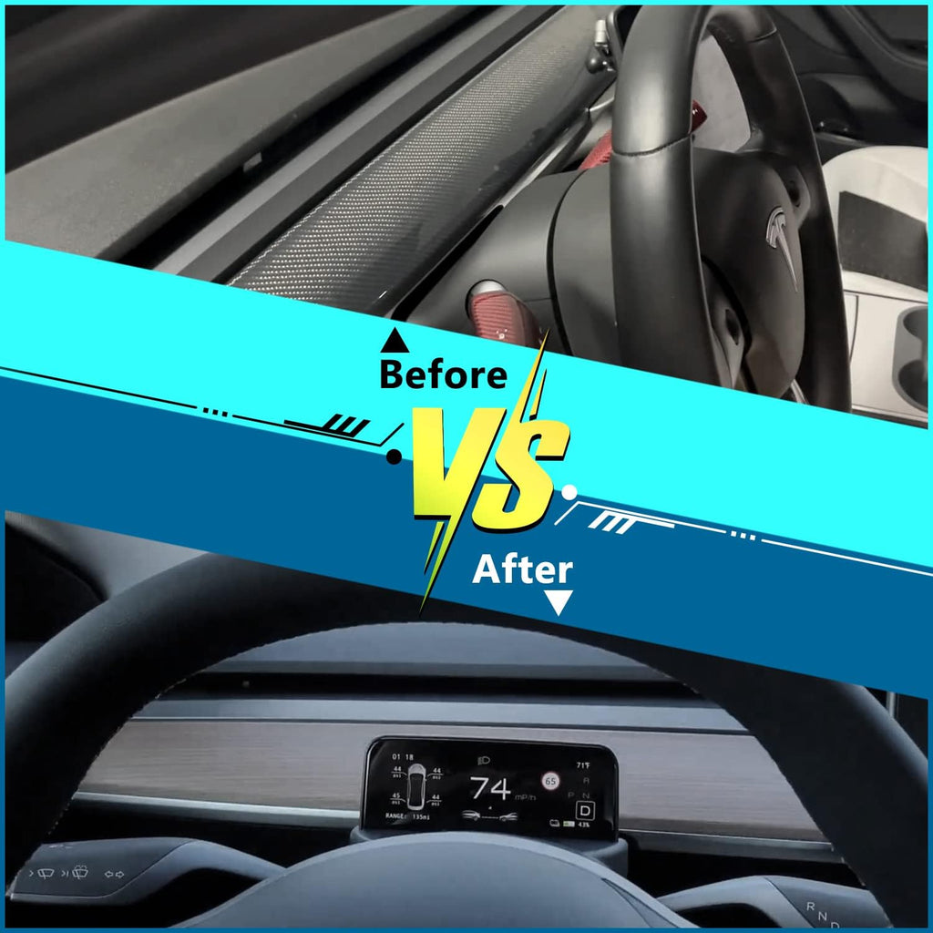 Tesla Model 3, Y Dashboard Ultra Mini Screen Heads Up Display, 2017-2023