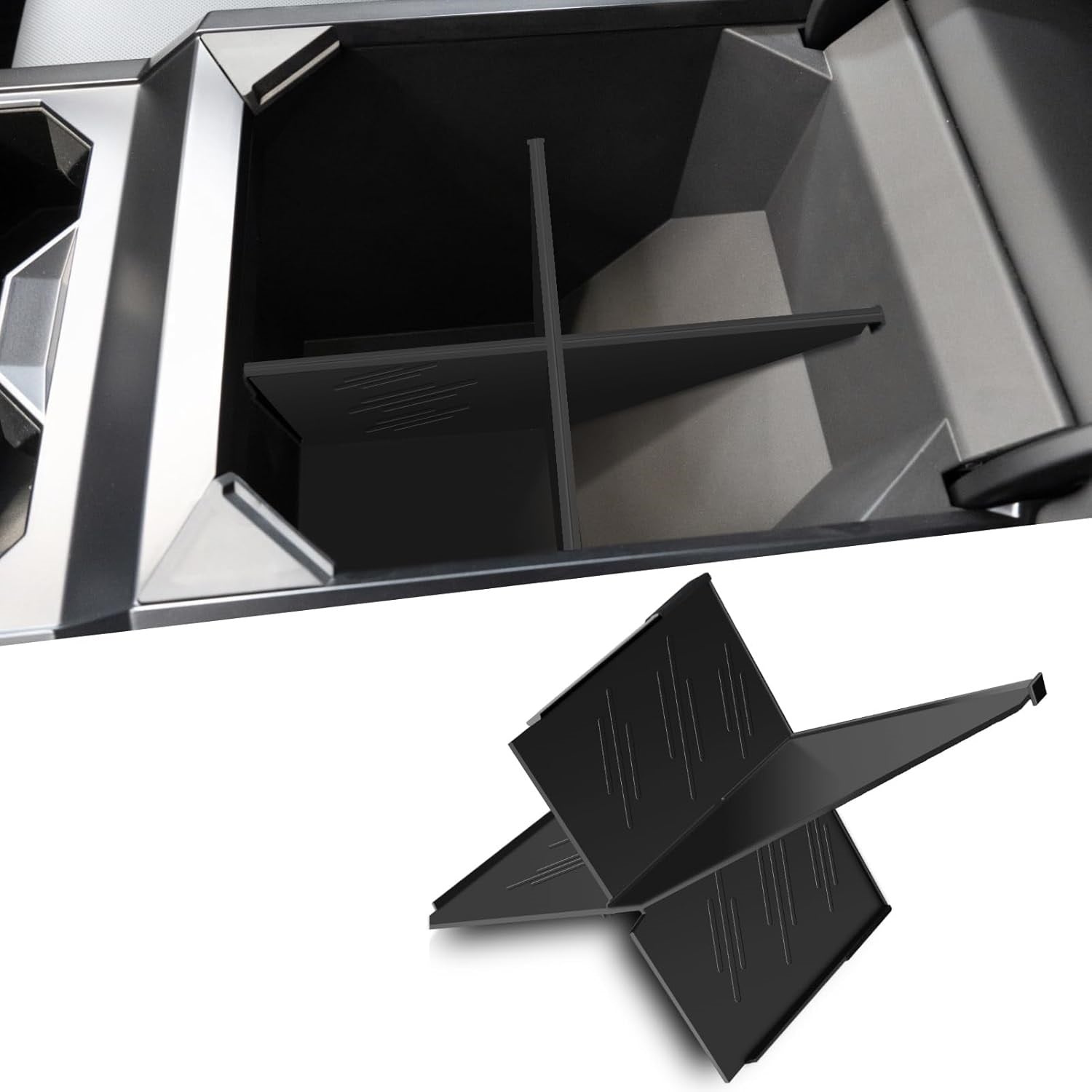 Tesla Cybertruck Center Armrest Console Divider, 2023-2025