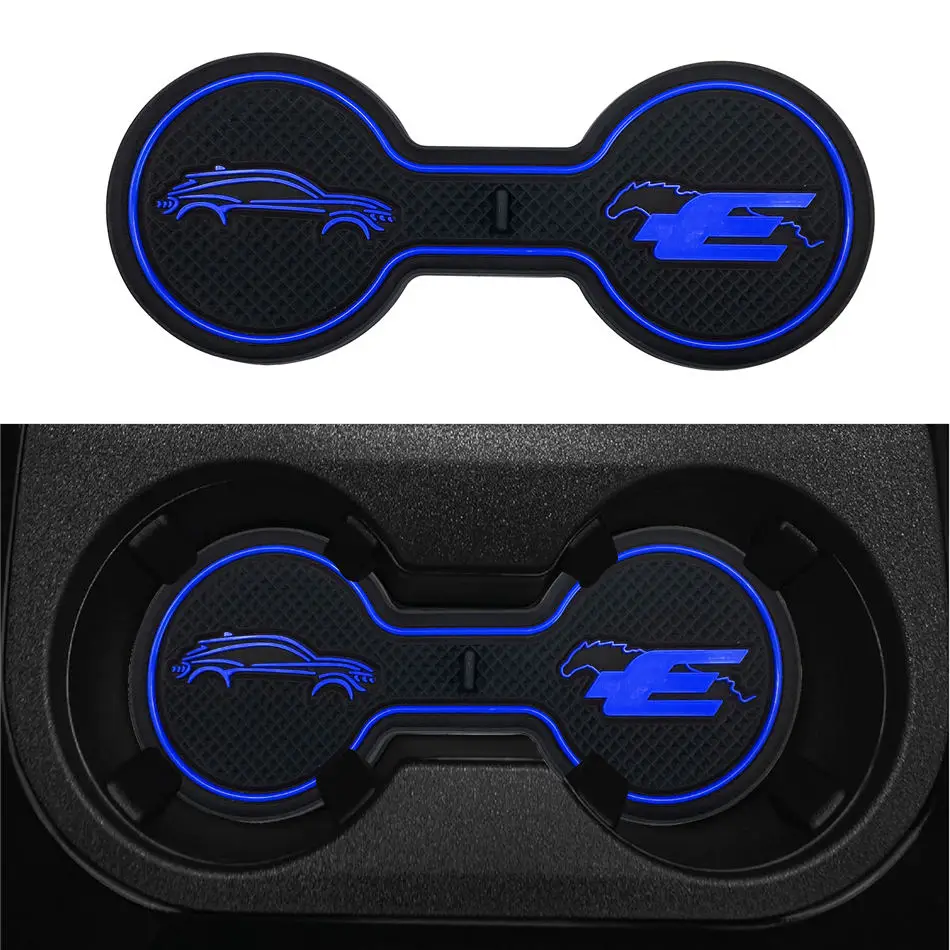 Mustang Mach-E Silicone Console Drink Holder Pad, Red, White, or Blue, 2021-2025