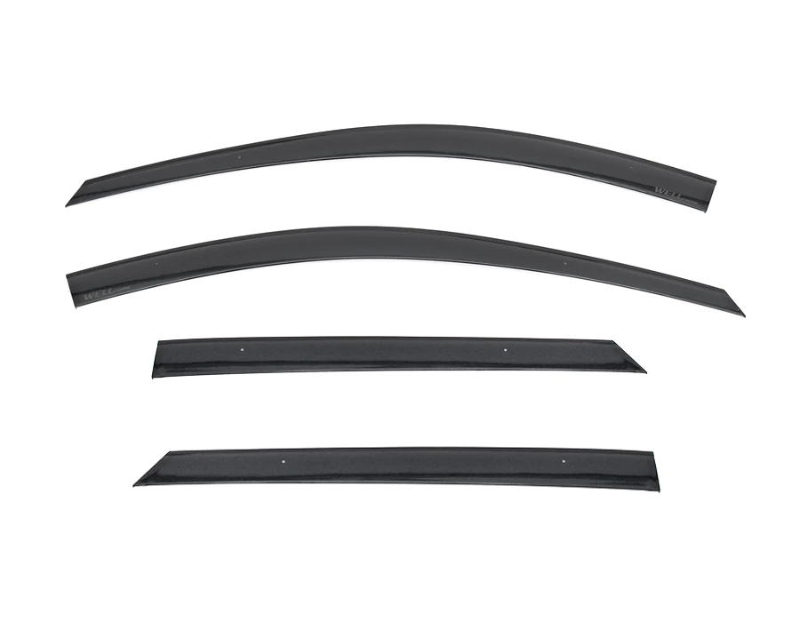 Chevy Bolt EUV Premium Side Window Deflectors, Smoke, Taped On, 2022-2023