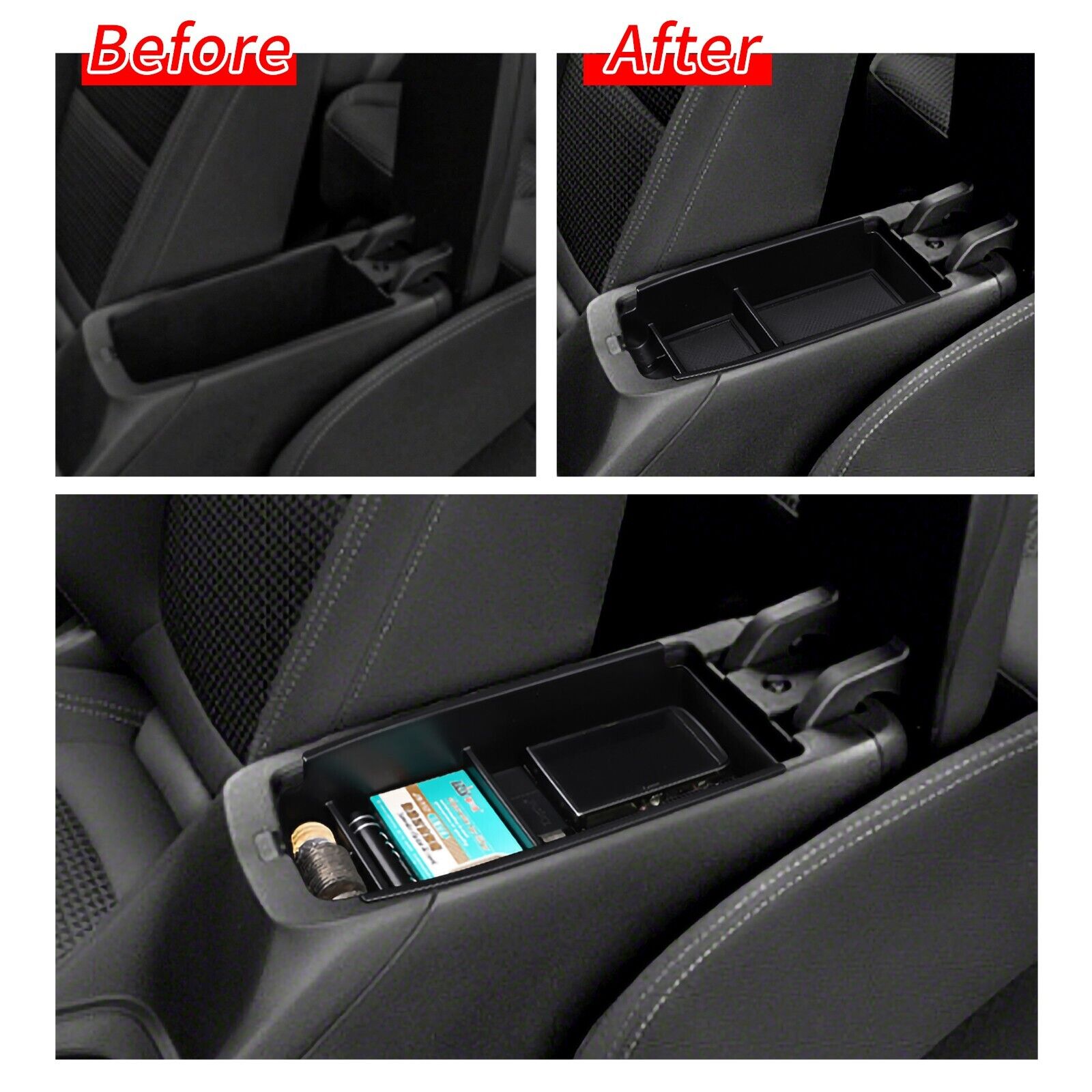 Chevy Bolt EUV Center Console Armrest Storage Box Tray Organizer, 2022-2023