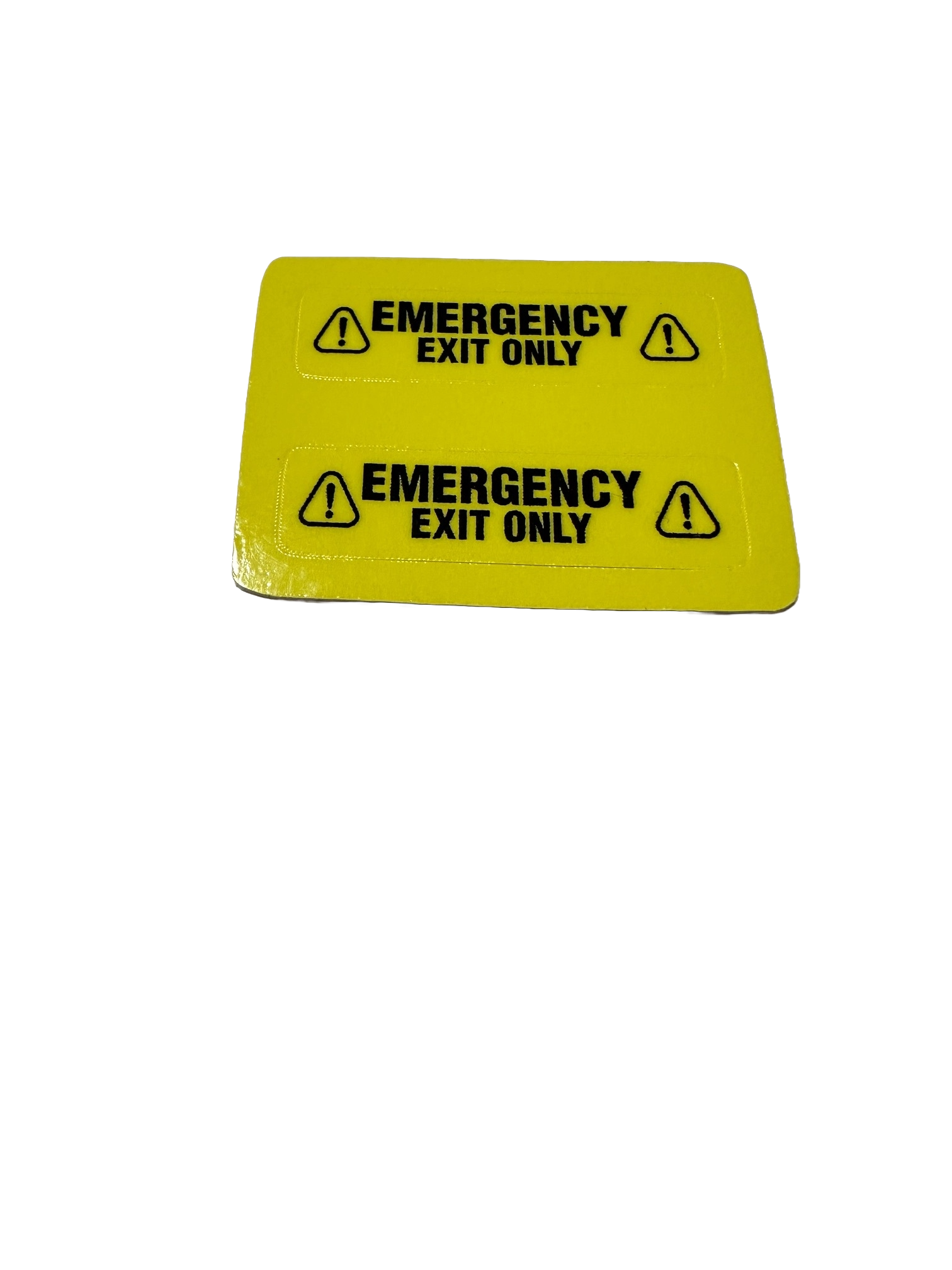 Tesla Model 3, Y, S Emergency Door Exit Warning Stickers, Pair