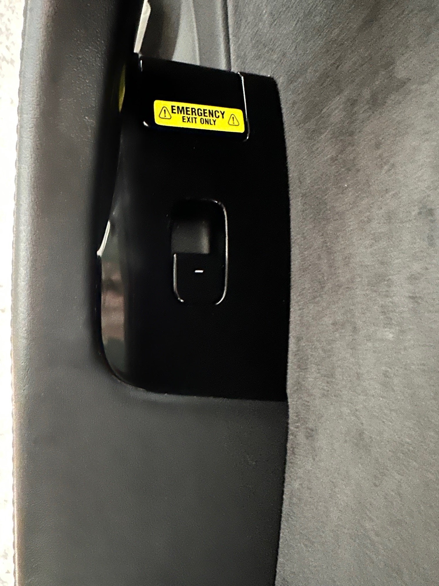 Tesla Model 3, Y, S Emergency Door Exit Warning Stickers, Pair