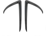 Tesla Model 3 Front Fog Light Trim Spoiler Light Cover Eyebrow Covers, Matte Carbon Fiber, 2017-2023