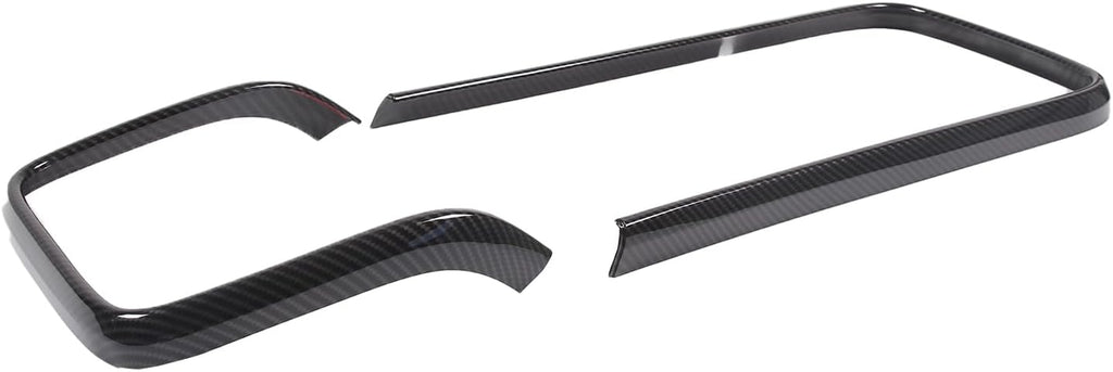 Armrest Center Console Outer Frame Carbon Fiber Trim Panels for Rivian R1T, R1S