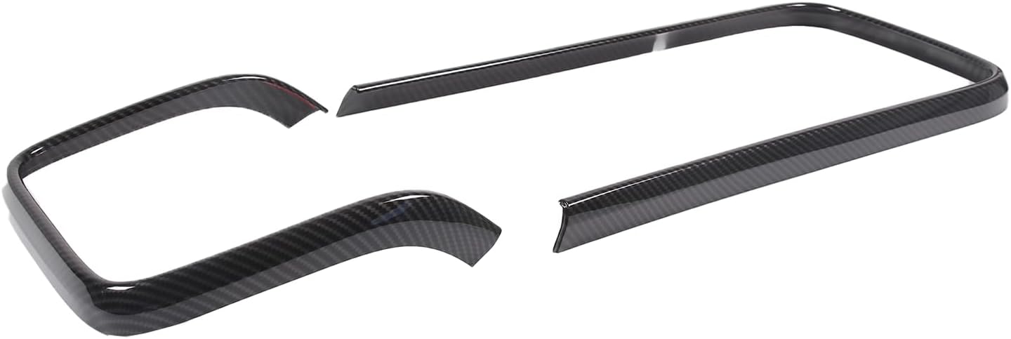Armrest Center Console Outer Frame Carbon Fiber Trim Panels for Rivian R1T, R1S