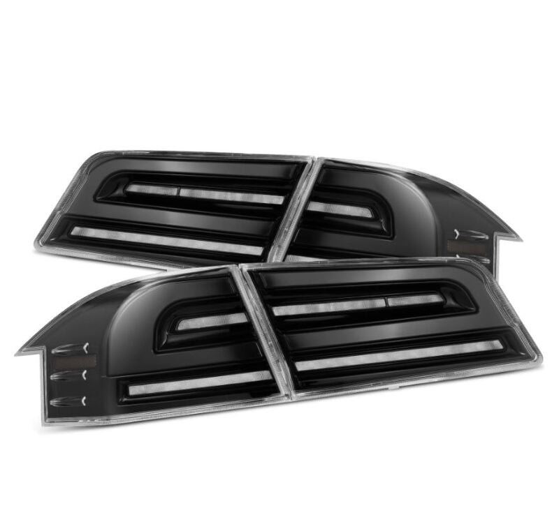 Tesla Model S LUXX-Series LED Taillights, Alpha-Black, 2012-2021