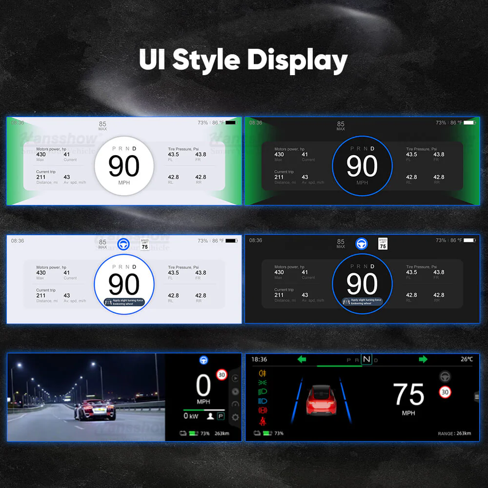 Tesla Model 3 Highland F62 Carplay Dashboard Screen 6.2 Inches Driver Display, 2024-2025