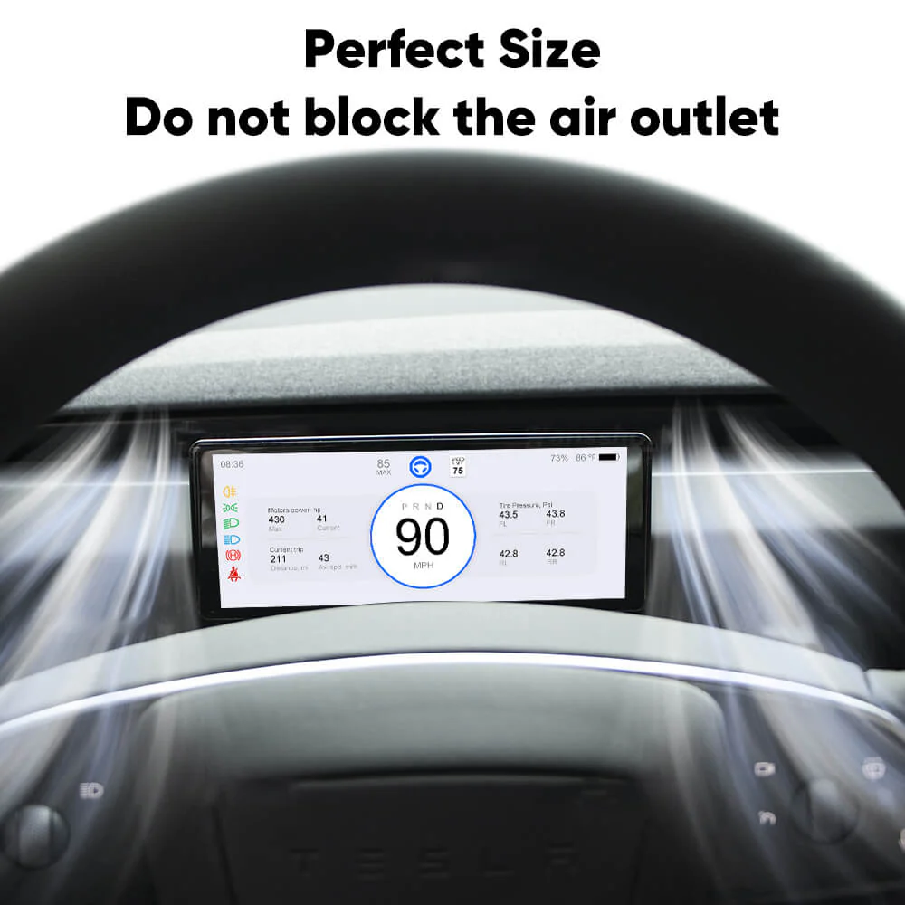 Tesla Model 3 Highland F62 Carplay Dashboard Screen 6.2 Inches Driver Display, 2024-2025