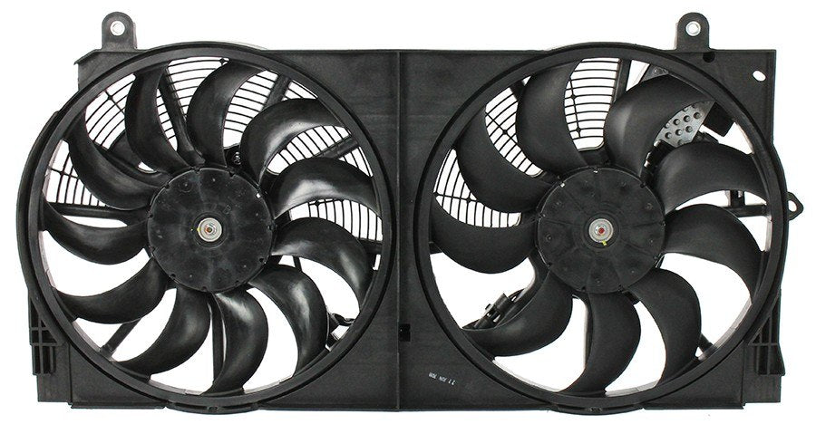 Nissan Leaf Dual Radiator and Condenser Fan Assembly, 2011-2012