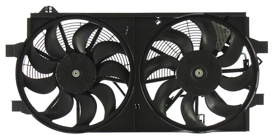 Nissan Leaf Dual Radiator and Condenser Fan Assembly, 2013-2025