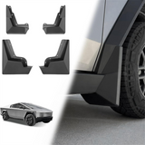 Tesla Cybertruck Mud Flaps, No-Hole, ABS, 4-Piece Set, 2023-2024