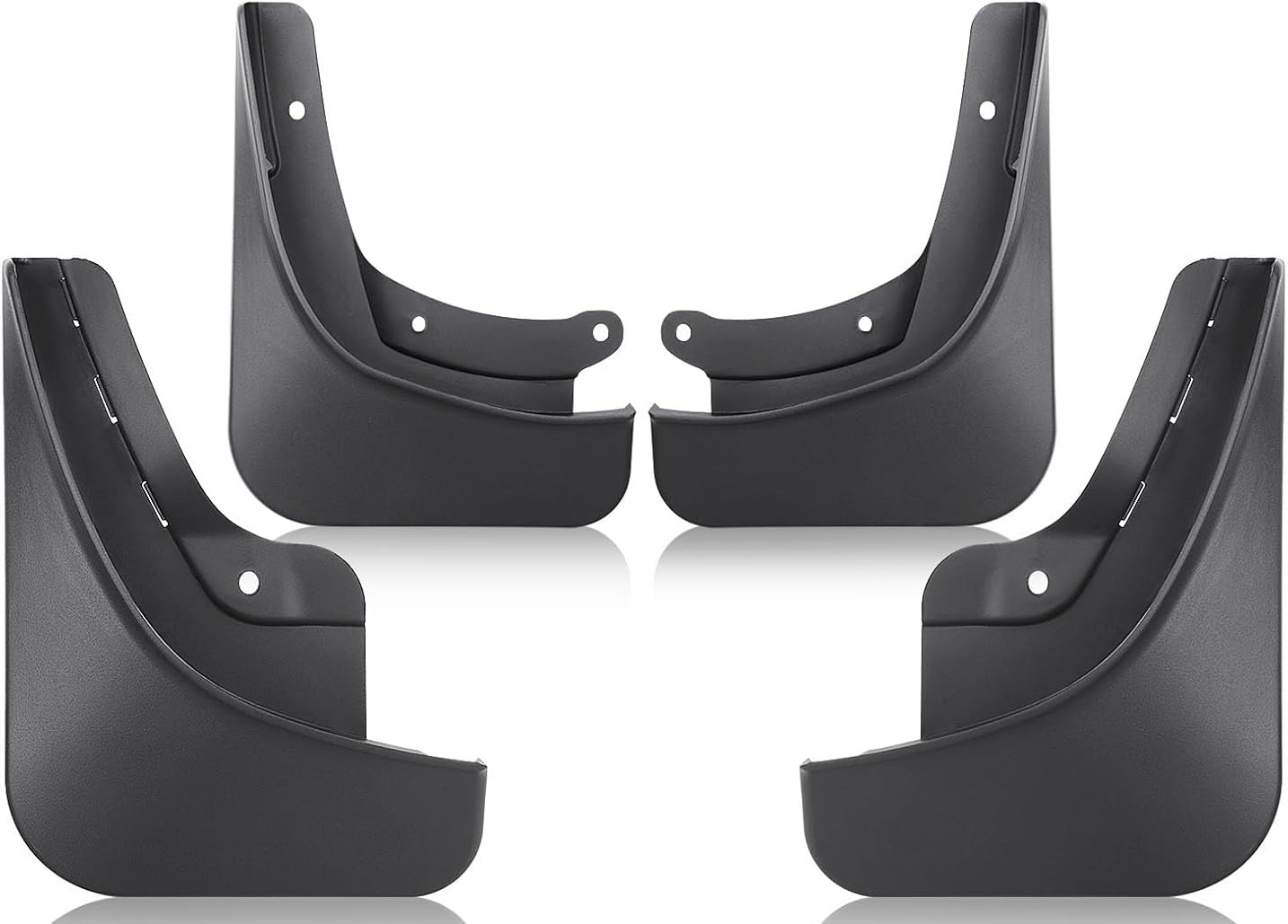 Tesla Model 3 Highland Mud Flaps, No-Hole, ABS, 4-Piece Set, 2024-2026