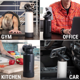 MagicMount™ Flask Insulated Water Bottle with Built-In MagSafe Compatible Phone Mount