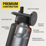 MagicMount™ Flask Insulated Water Bottle with Built-In MagSafe Compatible Phone Mount