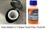 Tesla Model Y Wiper Blade Maintenance Bundle Kit, with Filter & Fluid. 2020-2024