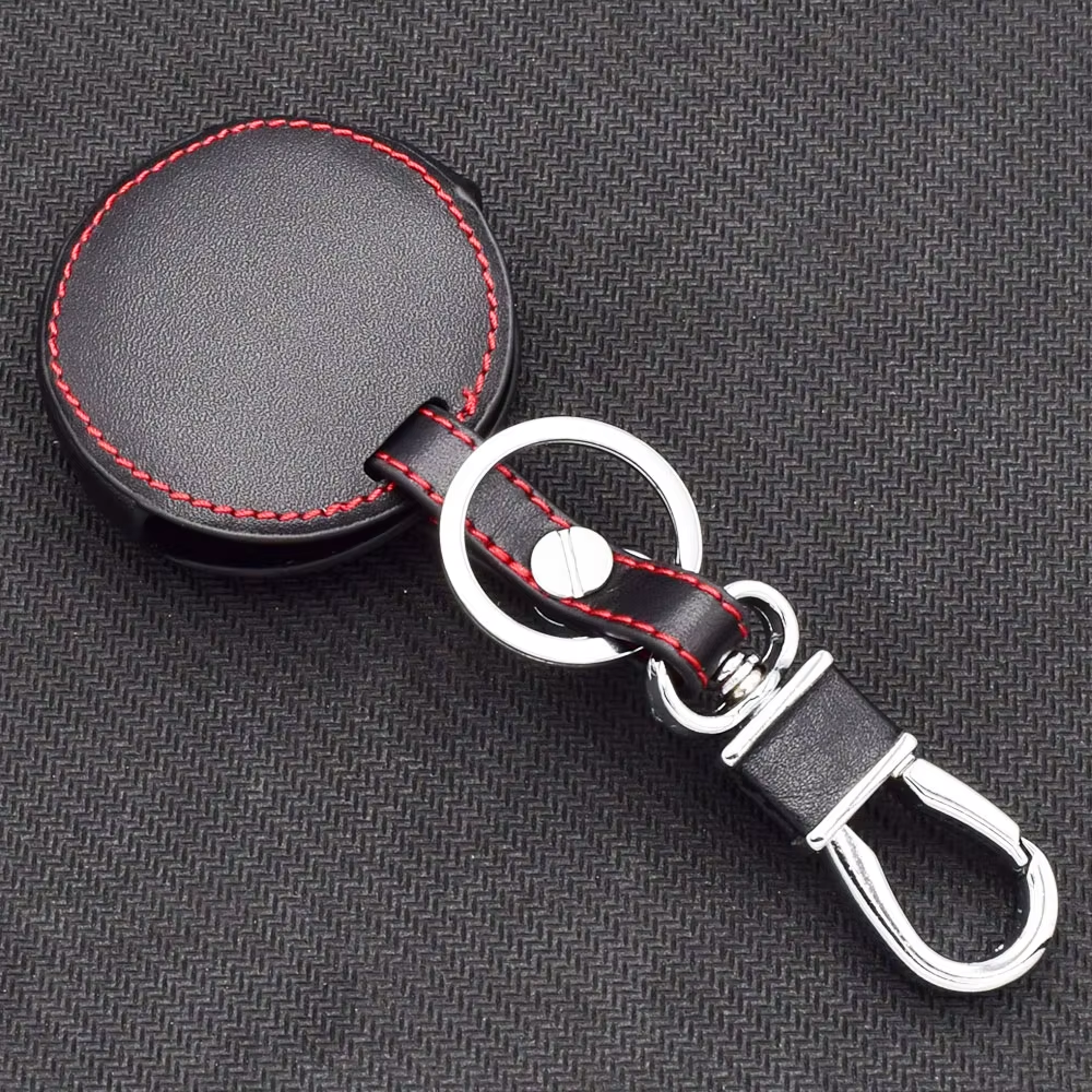 Smart Car Fortwo, Forfour Leather Key Fob Case Cover, 3-Button, Black