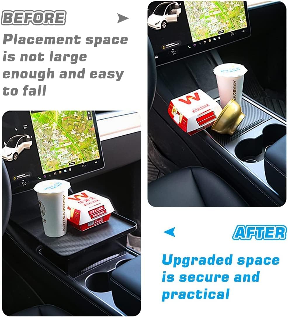Tesla Model 3, Y Center Console Food Storage Tray, 2021-2023