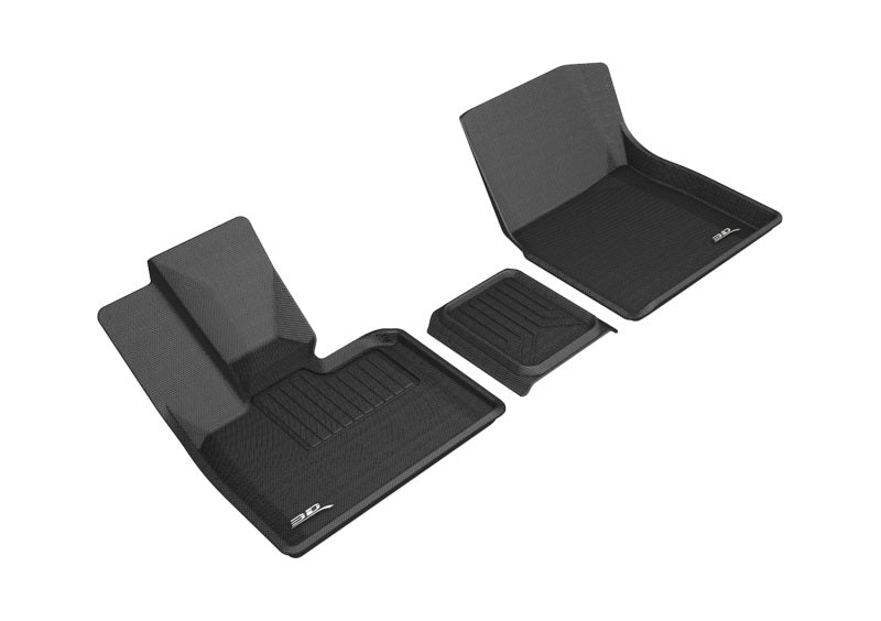 BMW I3 3D MAXpider  Kagu Black Front Floor Mats, 2014-2021