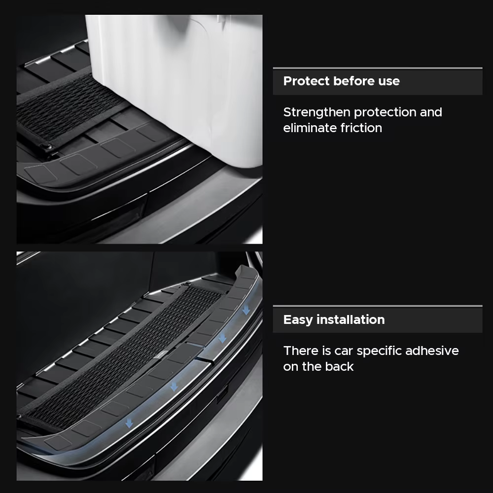 Tesla Cybertruck Front Trunk Sill Plate Protector, TPE Rubber, 2024-2025