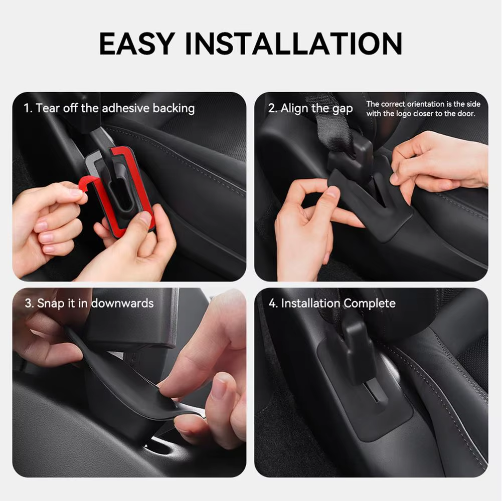 Tesla Model 3, Y Silicone Side Seat Gap Fillers, 2017-2026