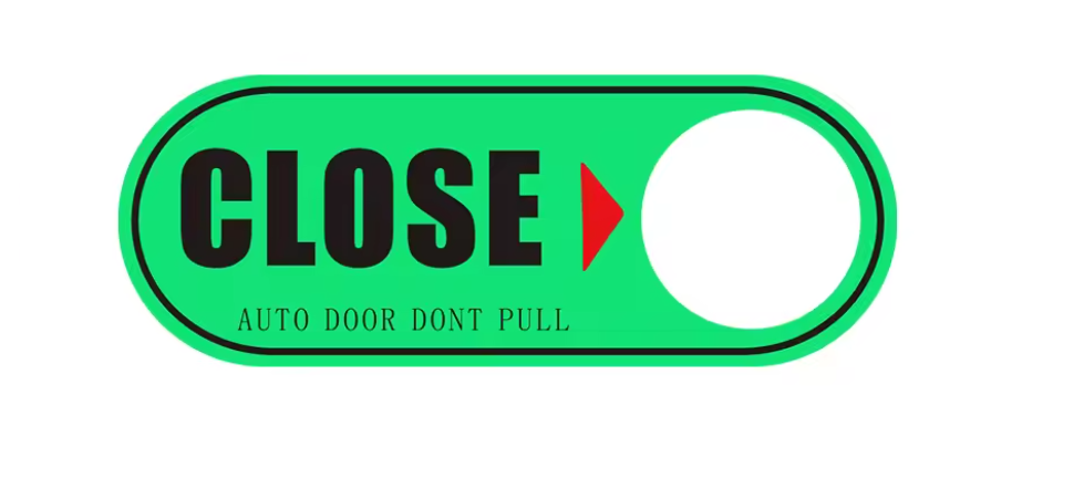 Tesla Model S, 3, X, Y Tailgate, Liftgate Trunk Warning, Close Reminder Sticker, Glow in the Dark