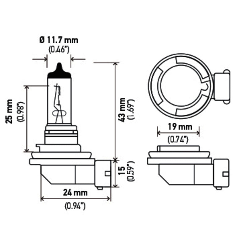 BMW I3 High Beam Headlight Bulb, 2014-2018