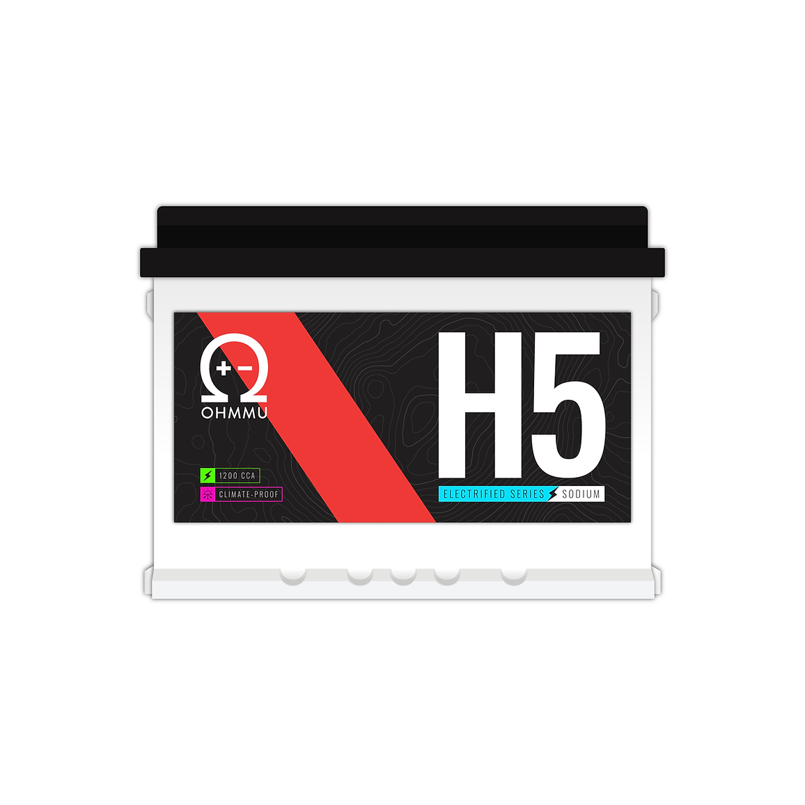 Fiat 500E Sodium 12-Volt Battery, 2013-2019