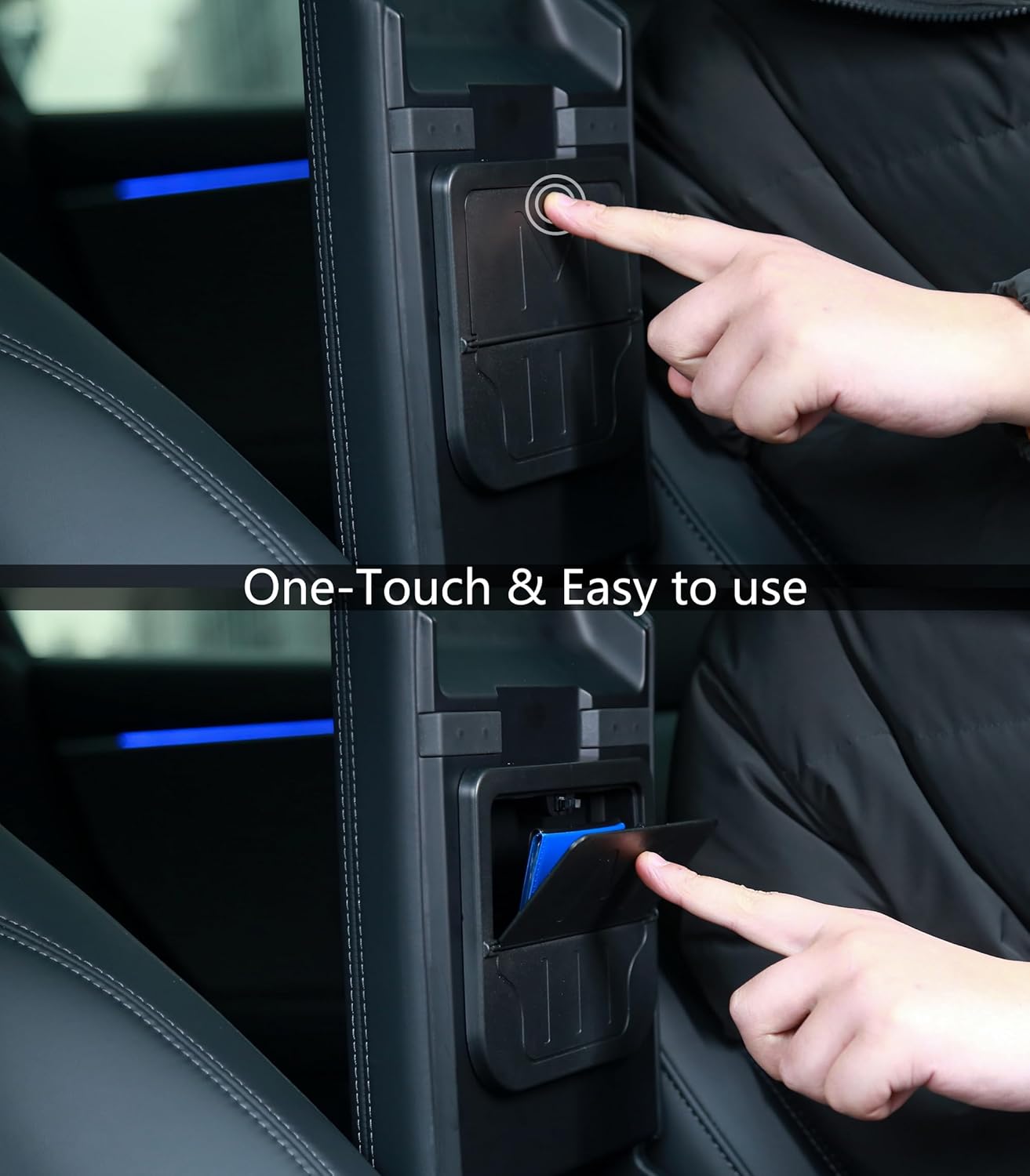 Tesla Model 3, Highland Center Console Organizer Armrest Hidden Storage Box, Black, 2024-2025