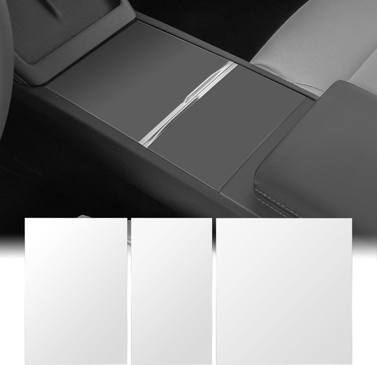 Tesla Model 3 Center Console Vinyl Wrap, Many Colors, 2024-2025 Highland