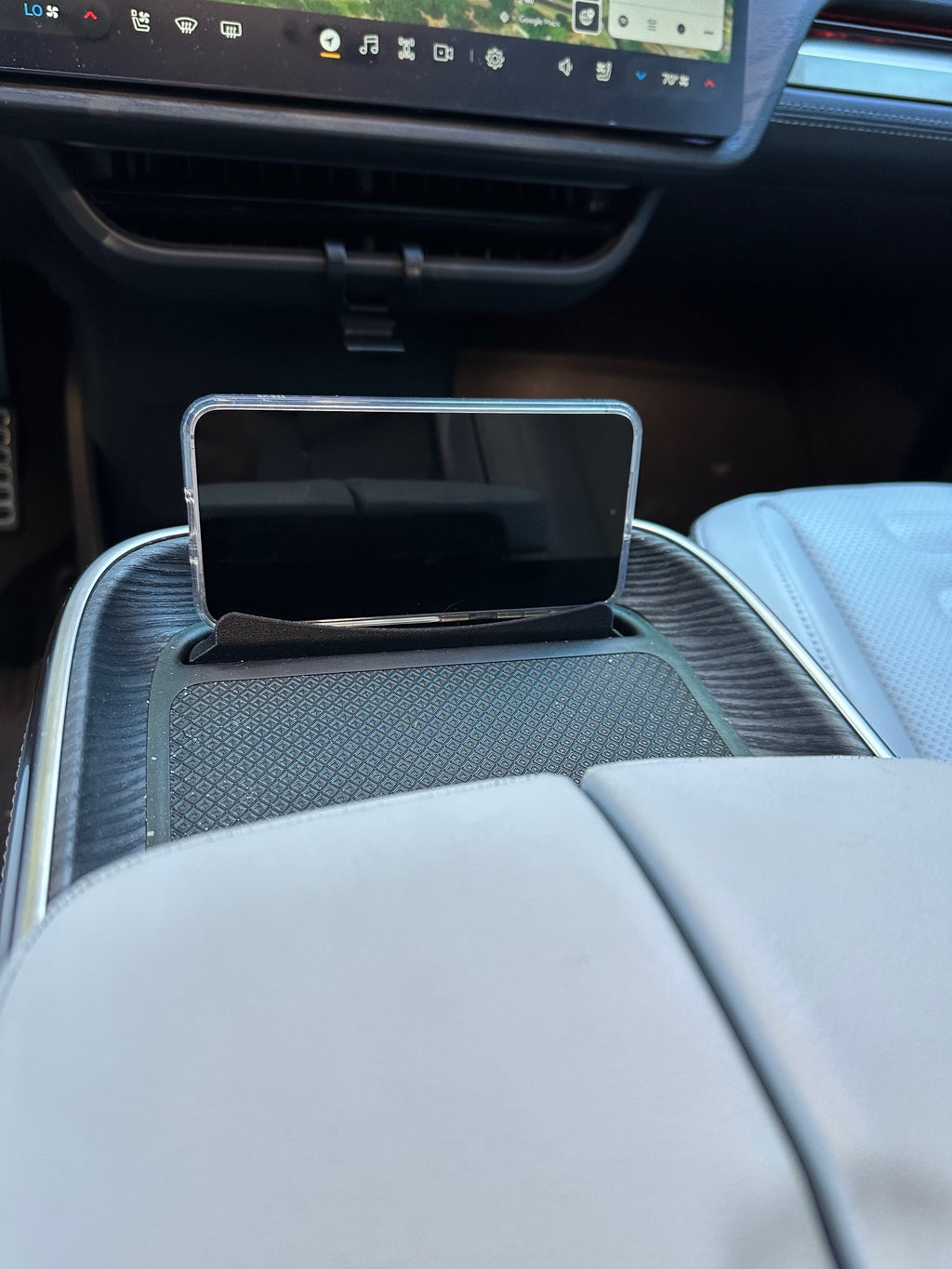 Center Console Cell Phone Holder Stand for Rivian R1S, R1T