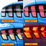Mustang Mach-E Rear Taillight Honeycomb Vinyl Stickers, Matte Black, 2021-2024