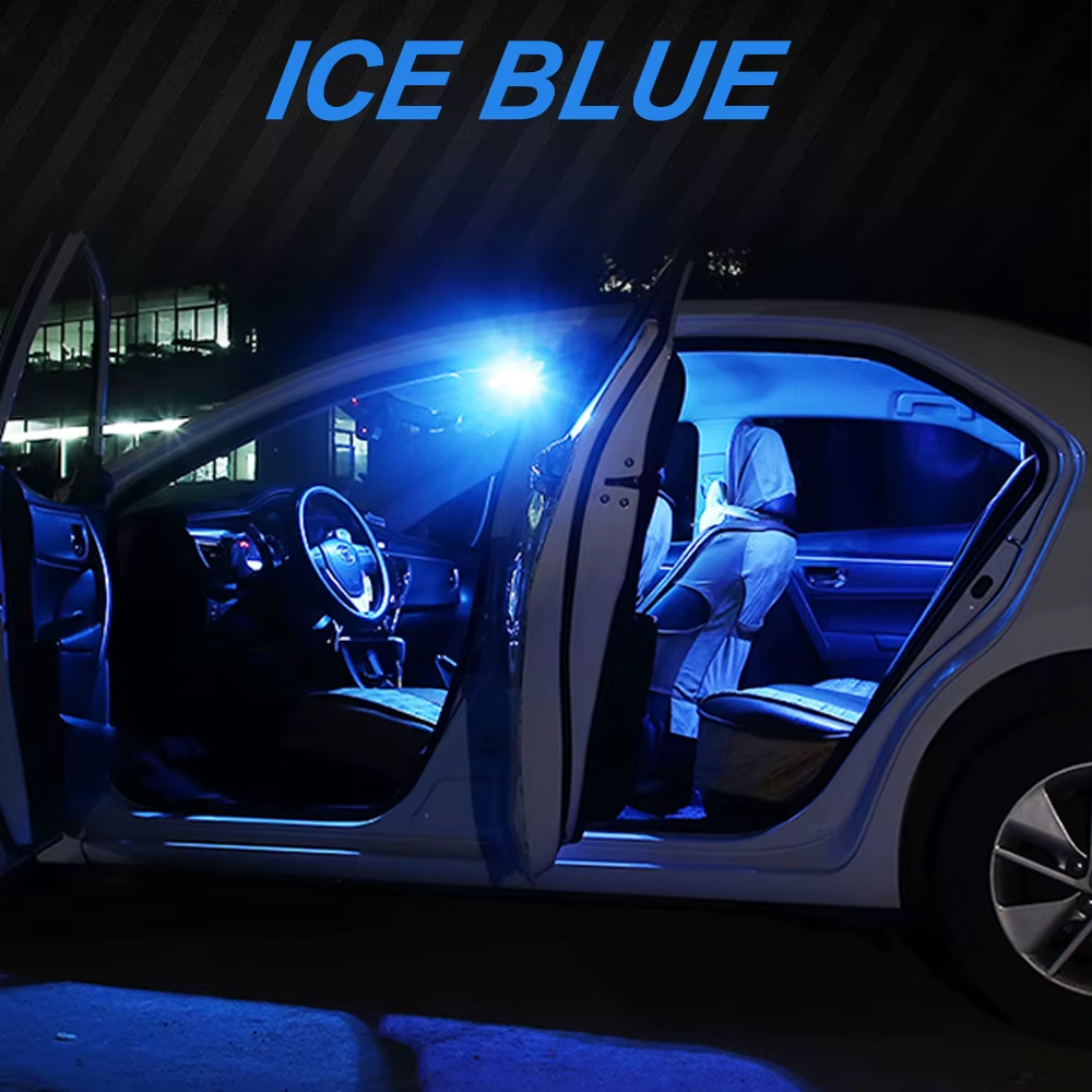 Nissan Leaf LED Interior Light Bulb Kit, Ice Blue, 11-Piece, 2018-2024