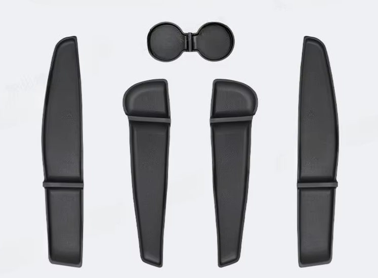 Tesla Model Y Juniper Door Pocket, Center Console Silicone Inserts, 5-Piece Set, 2025-2026