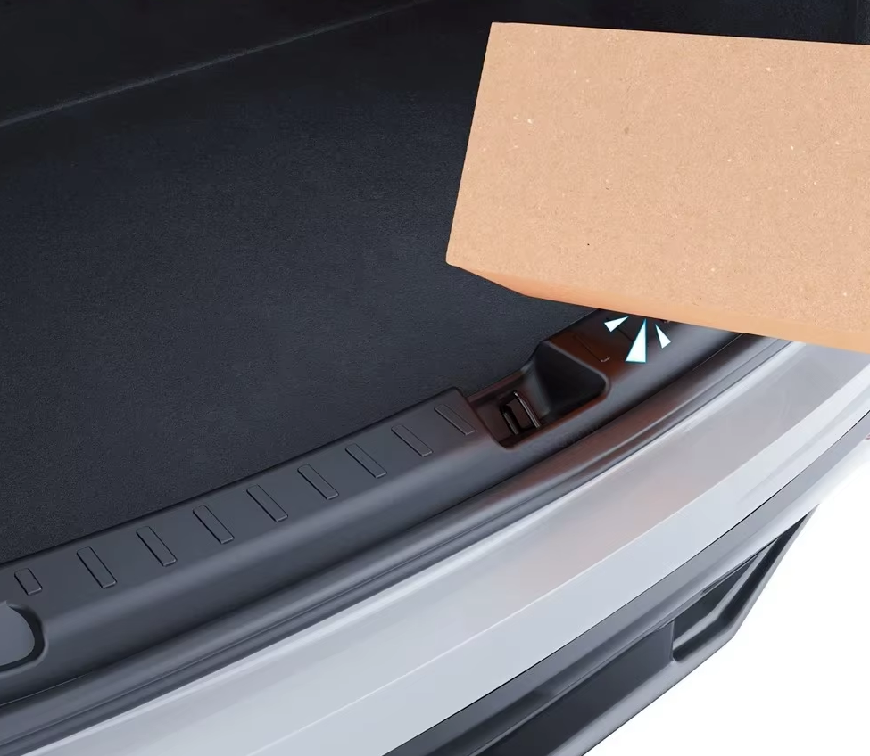 Tesla Model Y Juniper Rear Trunk Sill Plate Protector, TPE Rubber, 2025-2026