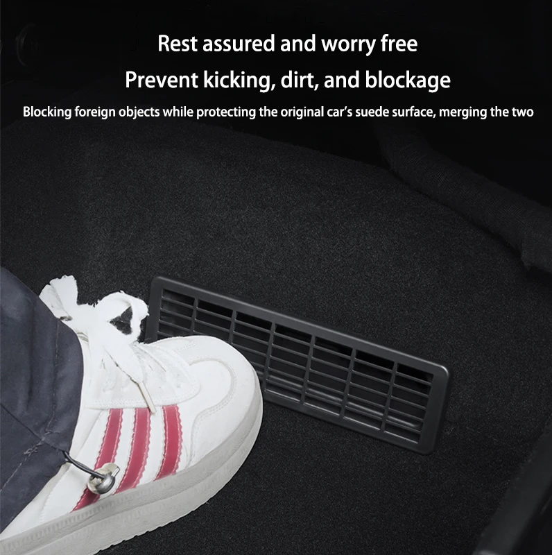 Tesla Model Y Juniper Rear Floor Air Duct Vent Outlet Grille Cover Kit, 2025-2026