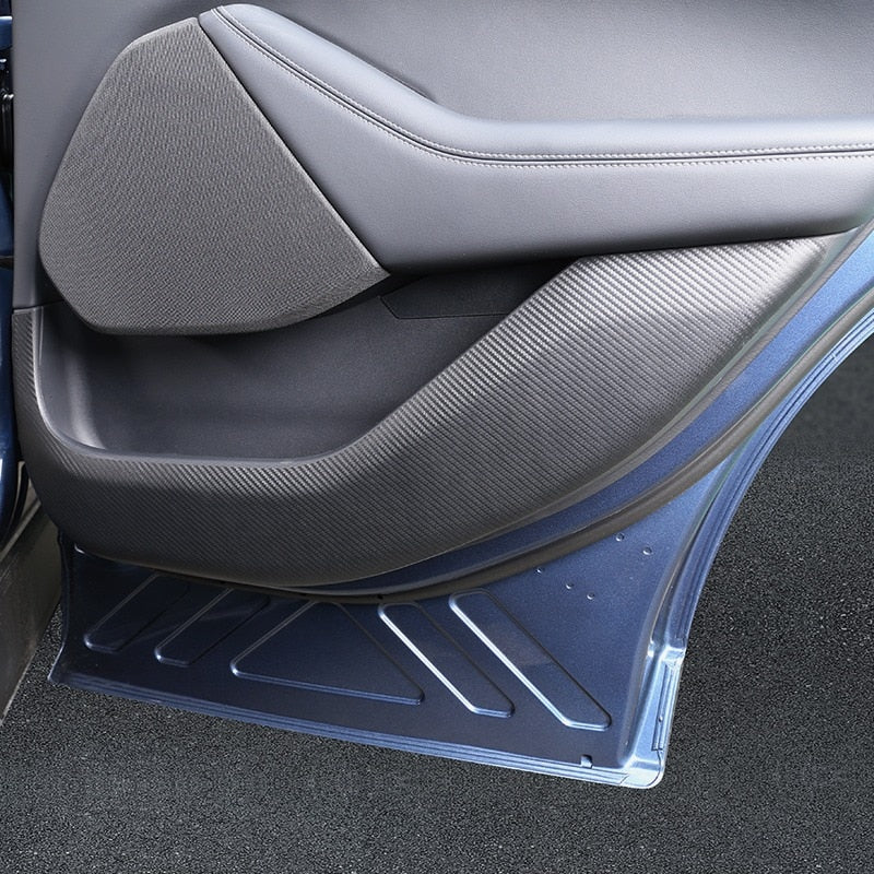 Mustang Mach-E Interior Door Anti-Kick Protector Film, 4-Piece Set, Leather, 2021-2024