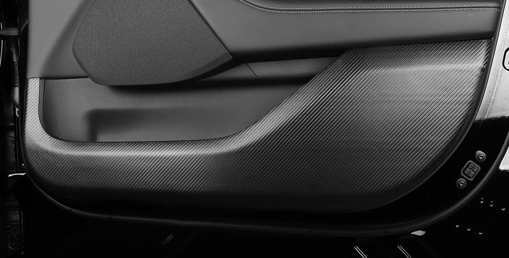 Mustang Mach-E Interior Door Anti-Kick Protector Film, 4-Piece Set, Leather, 2021-2024