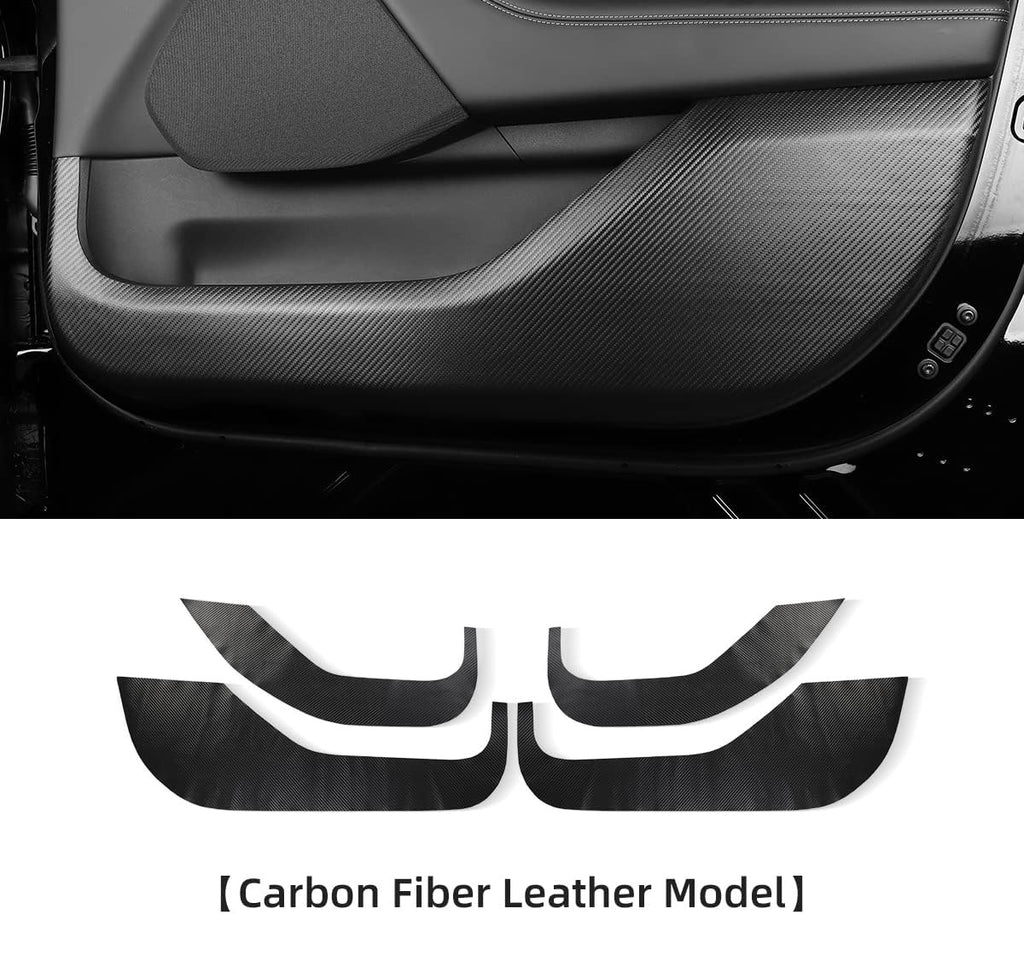 Mustang Mach-E Interior Door Anti-Kick Protector Film, 4-Piece Set, Leather, 2021-2024