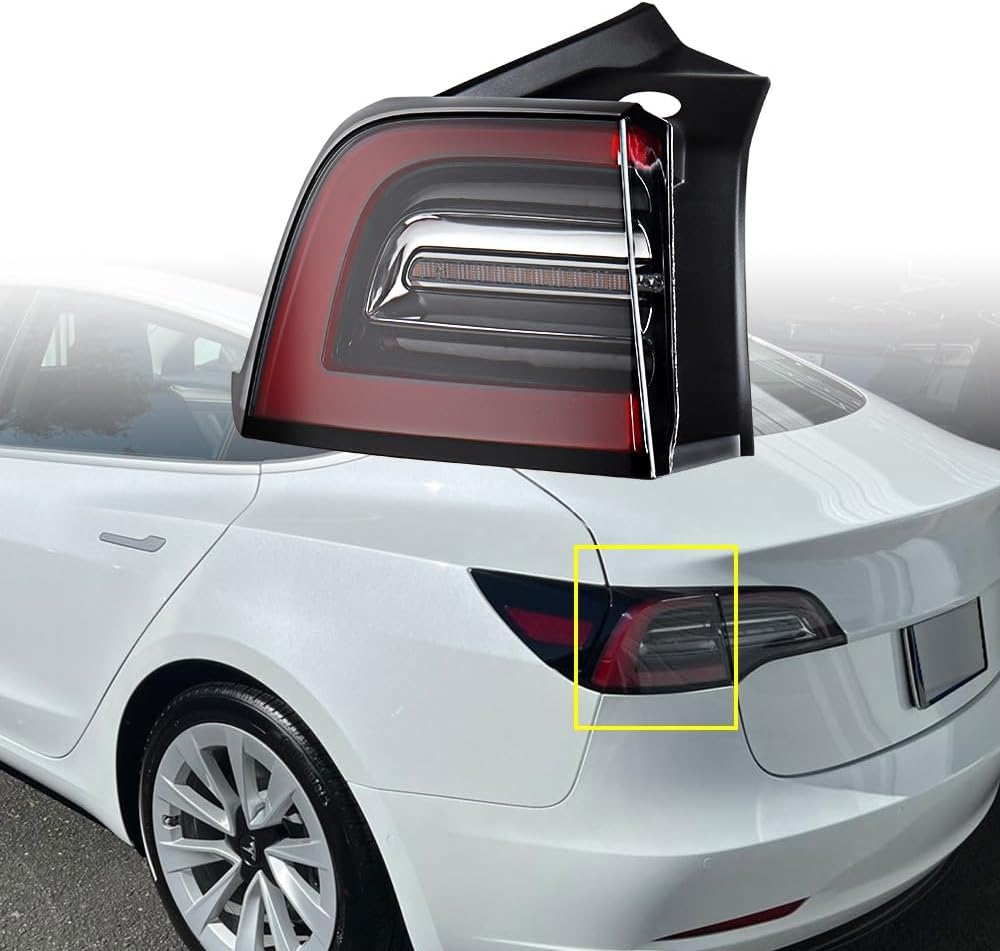Tesla Model 3, Y Rear Outer Taillight Assembly, 4-Pin, Left, 2021-2023