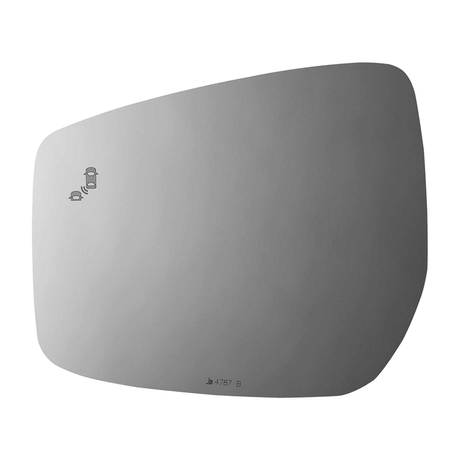 Nissan Leaf Left Driver Replacement Door Mirror Glass Lens, W/Blind Spot Icon, 2018-2022