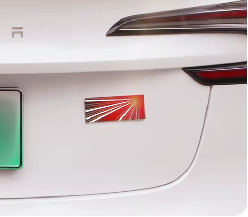 Tesla Model Y Juniper Launch Commemorative Badge Emblem