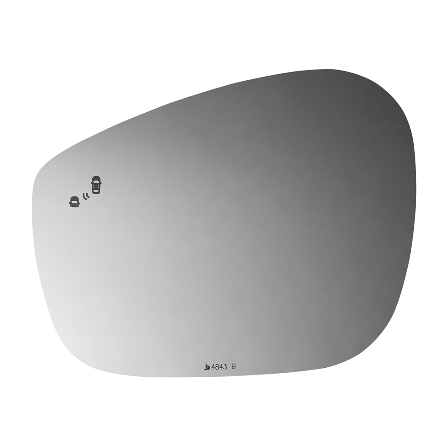 Mustang Mach-E Left Driver Replacement Door Mirror Glass Lens, W/Blind Spot Icon, 2021-2025