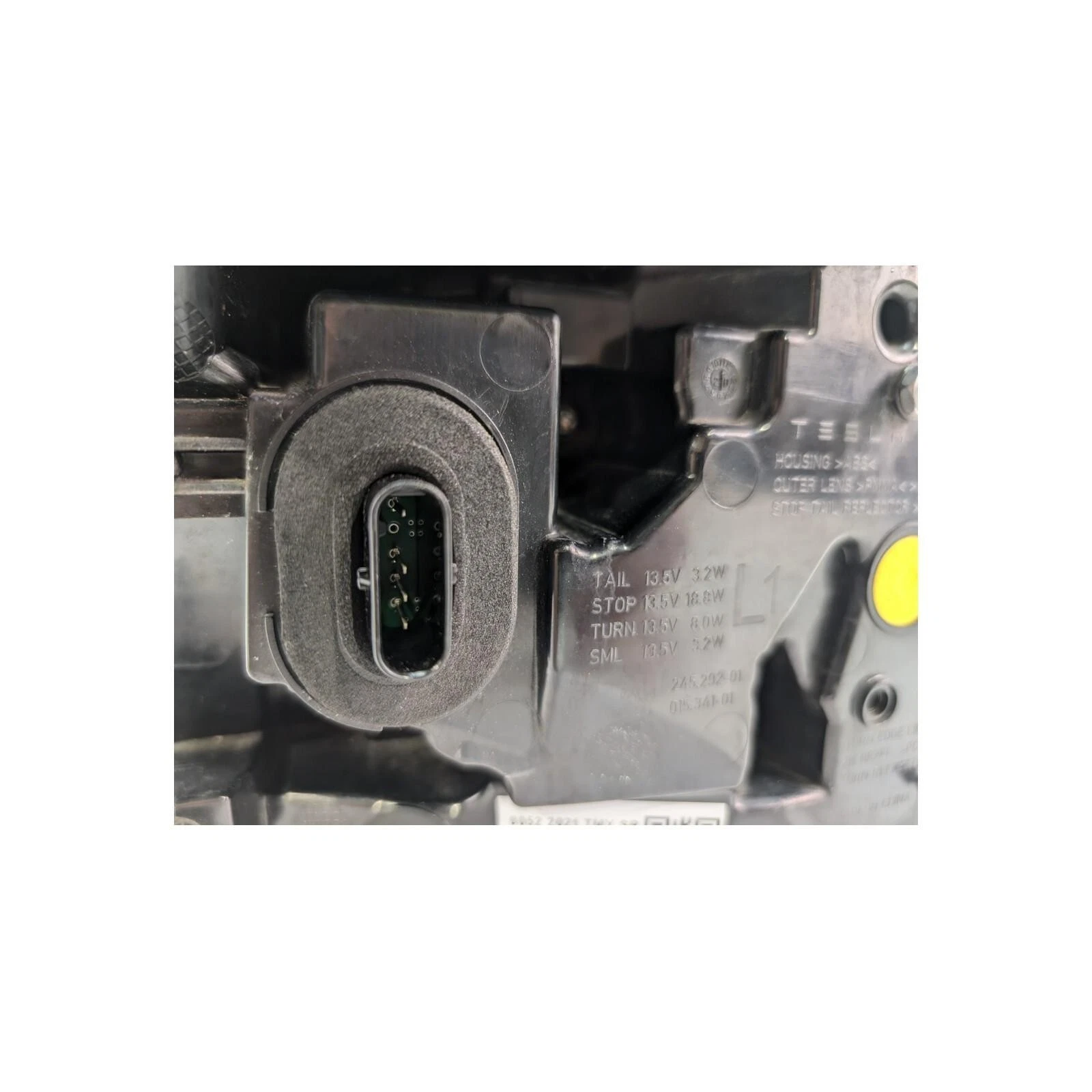 Tesla Model 3, Y Rear Outer Taillight Assembly, 4-Pin, Left, USED, 2021-2024