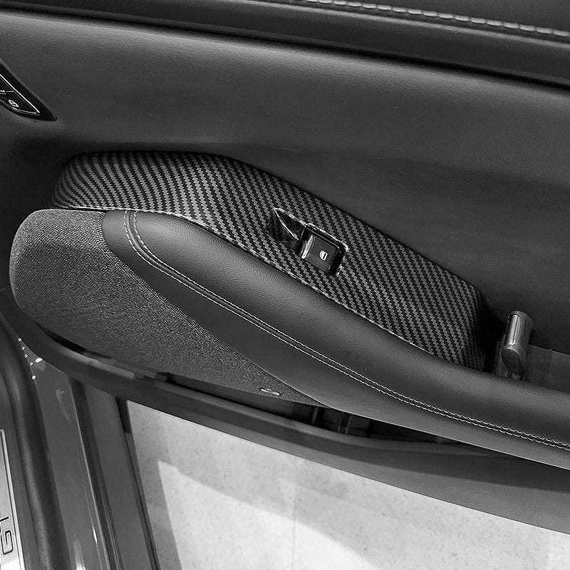 Mustang Mach-E Window Switch Cover Trim, Carbon Fiber, 2021-2024